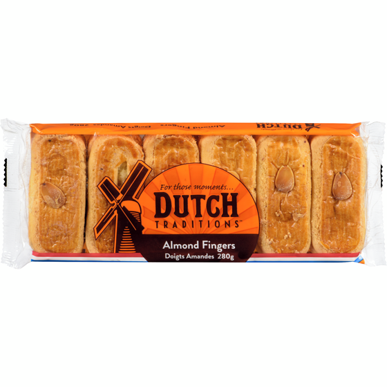 Dutch Traditions Doigts d'amande 280 g, 1,25 $/100g