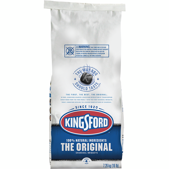 Kingsford Briquettes de charbon de bois originales, charbon de bois pour la cuisson au gril 7.26 kg, 0,25 $/100g