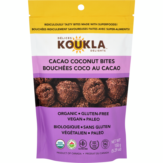Koukla Delights Cacao Coconut Bites 150 g, $6.67/100g