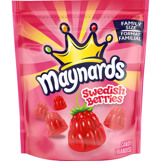 Maynards Swedish Berries Friandise, friandise gélifiée, format familial, friandises en vrac 816 g, 1,35 $/100g