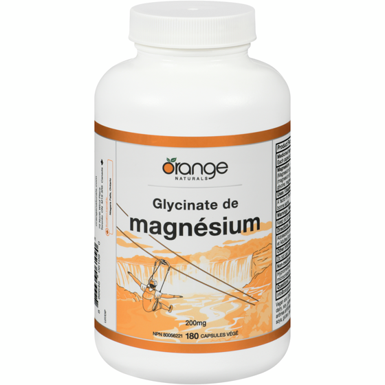 Orange Naturals Orna Magnesium Glycinate 180 ea, 0,18 $/1ch