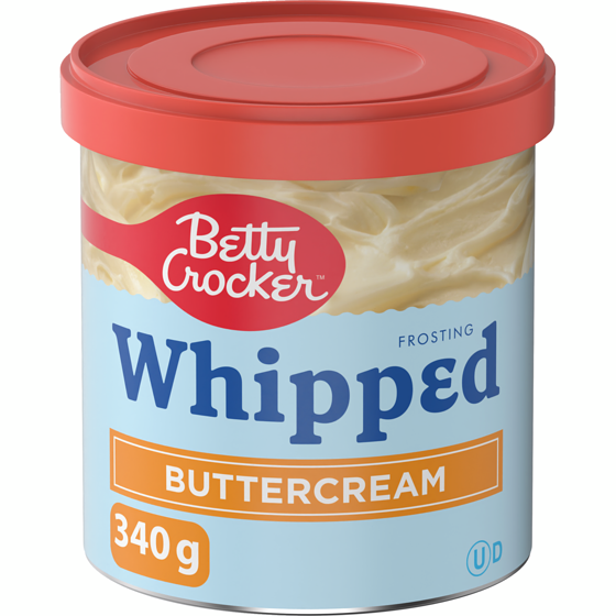 Betty Crocker Whipped Buttercream Frosting 340 g, $1.11/100g