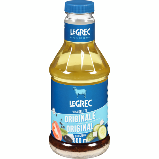 Le Grec Vinaigrette originale 650 ml, 1,08 $/100ml