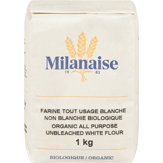 Meunerie Milanaise Organic All Purpose Unbleached White Flour 1 kg, $0.80/100g