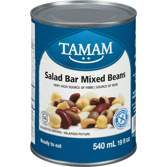 Tamam Salad Bar Mixed Beans 540 ml, $0.24/100ml