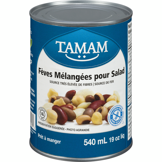 Tamam Haricots mélangés, comptoir à salades 540 ml, 0,24 $/100ml