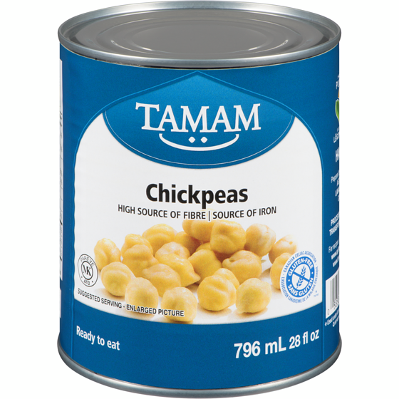 Tamam Chickpeas 796 ml, $0.19/100ml