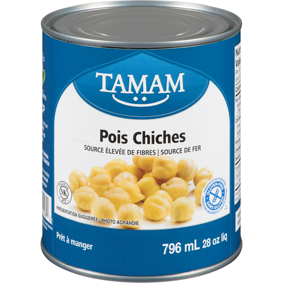 Tamam Pois chiches 796 ml, 0,19 $/100ml