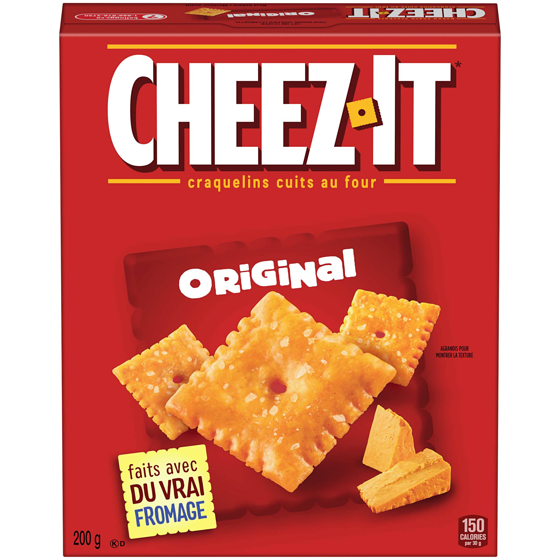 Cheez-It Klgs Cheezit Croust Original 200 g, 1,25 $/100g