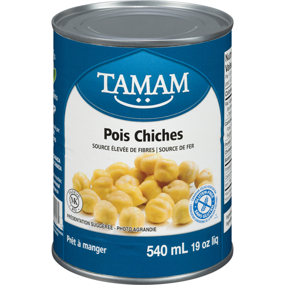 Tamam Tamam Pois Chiches 540 ml, 0,37 $/100ml