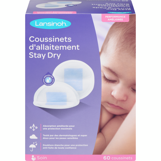 Lansinoh Coussinets d'allaitement Stay Dry 60 ea, 0,20 $/1ch