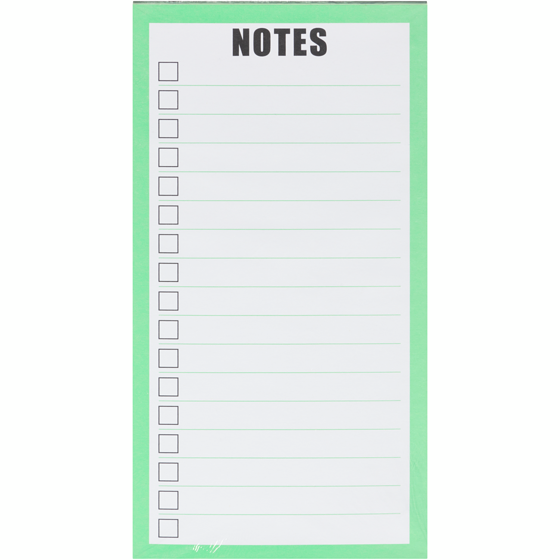 null Bulleted Notes Pad 1 ea, $2.50/1ea
