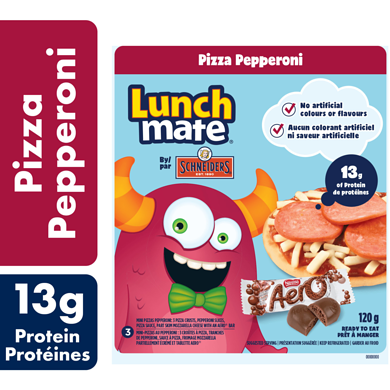 Schneiders Trousse-repas pizza au pepperoni 120 g, 3,75 $/100g