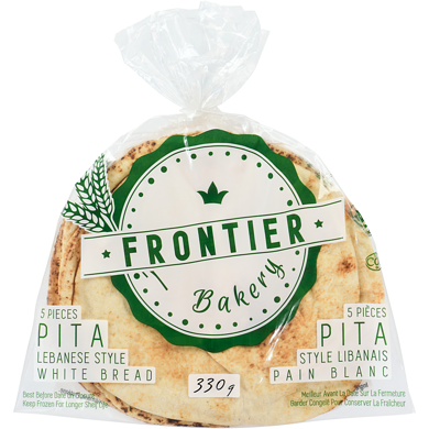 Frontier Bakery Lebanese Style White Pita 330 g, $0.61/100g