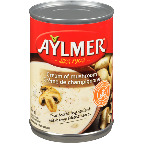 Aylmer Condensed Soup Cream of Mushroom 284 ml, $0.49/100ml