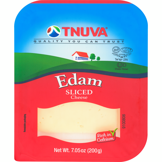 Tnuva Fromage edam tranché casher 200 g, 7,50 $/100g