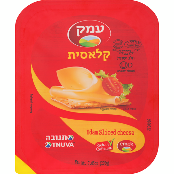 Tnuva Kosher Sliced Cheese Edam 200 g, $7.50/100g