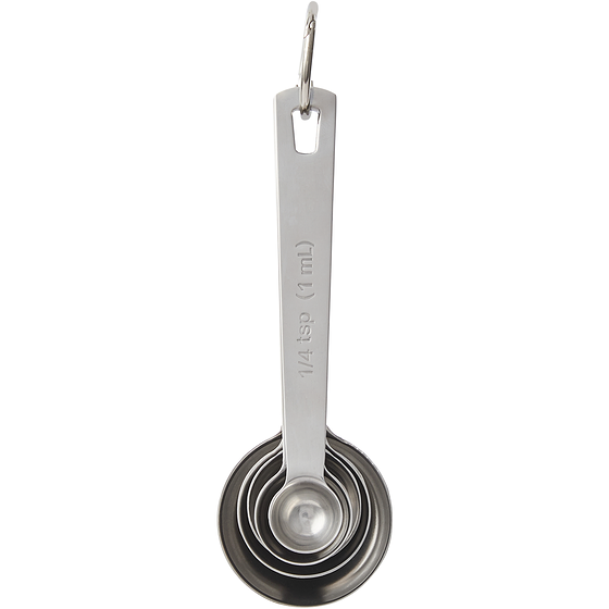 President's Choice Stainless 5pcs measuring Steel Measuring Spoon Set 1 ea, $14.00/1ea