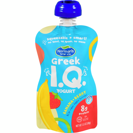 Norman Greek I.Q. Yogurt Banana-Berry 100 g, $2.99/100g