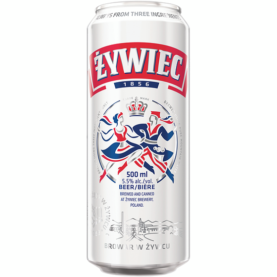 Zywiec Beer Cans (ID required at pick-up) 500 ml, $0.65/100ml