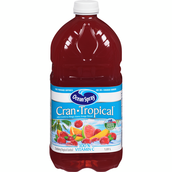 Ocean Spray Cran Tropical Cocktail 1.89 l, $0.24/100ml