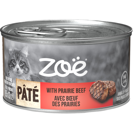 Zoe Pate with Prairie Beef for Cats 85 g, $1.75/100g