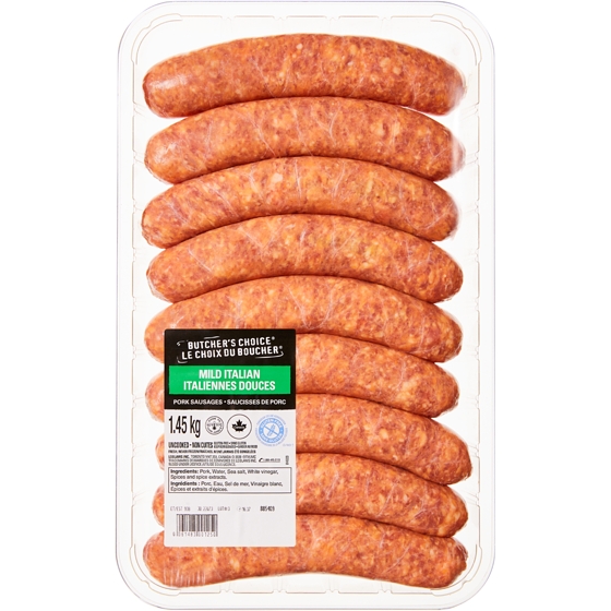 Butcher's Choice Mild Italian Pork Sausages 1.45 kg, $1.17/100g