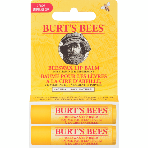 Burt’s Bees Baume pour les lèvres à la cire d’abeille 100 % naturel 8.5 g, 117,53 $/100g