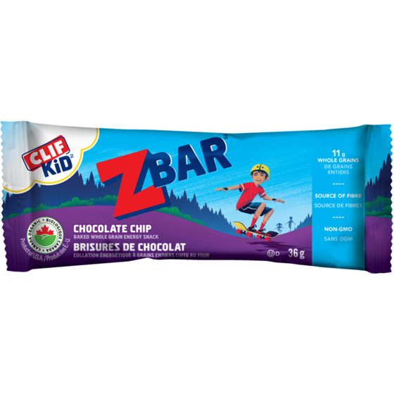 Clif ZBAR Barres énergétiques biologiques, pépites de chocolat (emballage de 12) 432 g, 4,16 $/100g