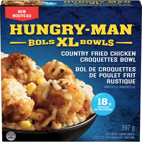 Hungry-Man XL Country Fried Chicken Croquettes Bowl 397 g, $1.84/100g