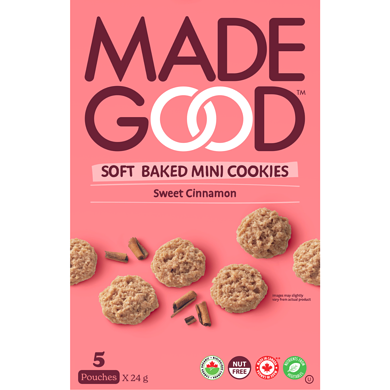 Made Good Sweet Cinnamon Soft Baked Mini Cookies 5pk 120 g, $18.71/100g