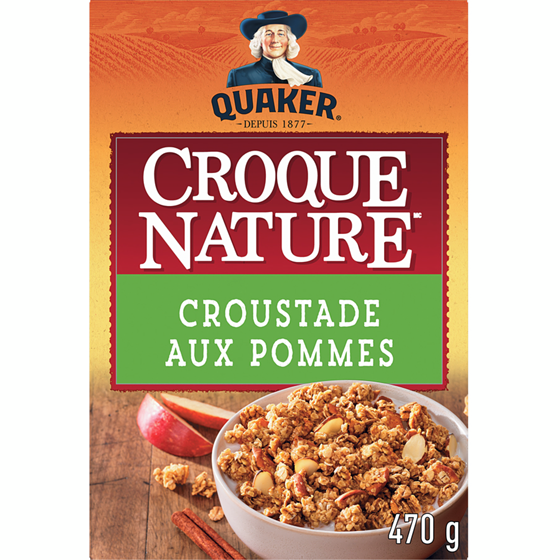 Quaker Céréales granola Croque Nature Croustade aux pommes 470 g, 1,44 $/100g