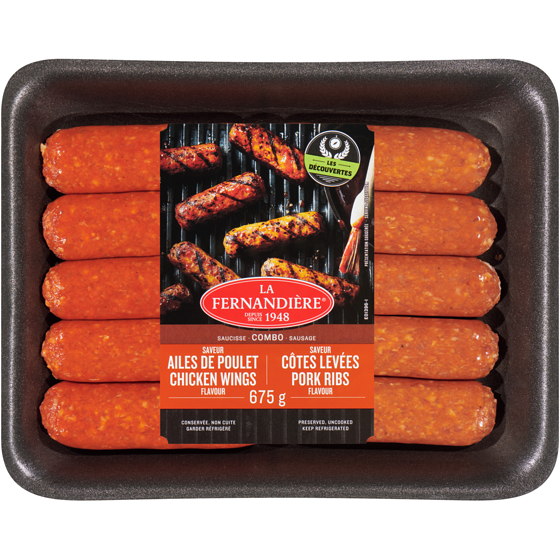 La Fernandiere Chicken Wings Pork Ribs Flavour Combo Sausage 675 g, $1.92/100g