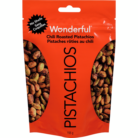 Wonderful Pistachios No Shells Chili Roasted 155 g, $5.81/100g