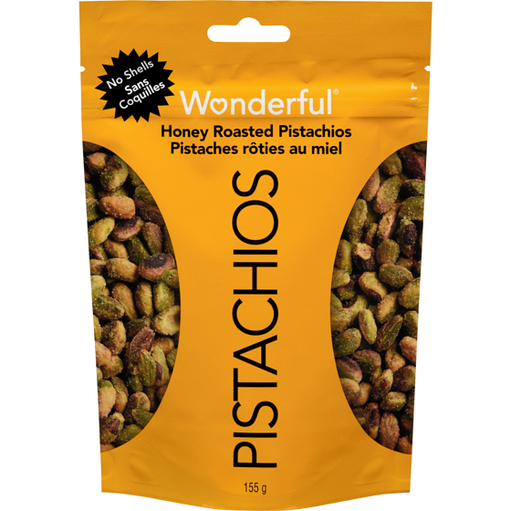 Wonderful Pistachios No Shells Honey Roasted 155 g, $6.45/100g