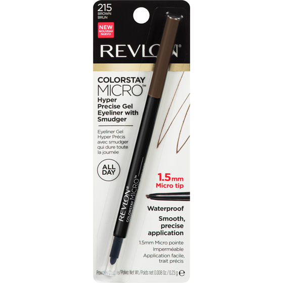 Revlon Colorstay Micro Hyper Precise Gel Eyeliner With Smudger 215 Black 1 ea, 14,49 $/1ch