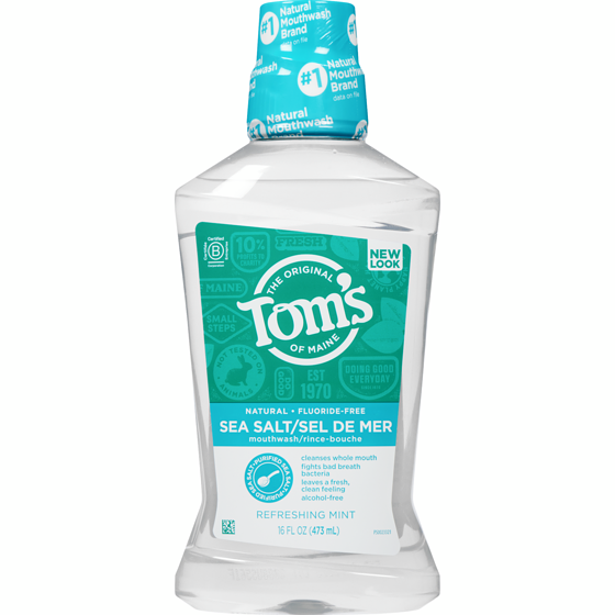 Tom's of Maine Alcohol Free Mouthwash, Sea Salt Mint 473 ml, $2.32/100ml