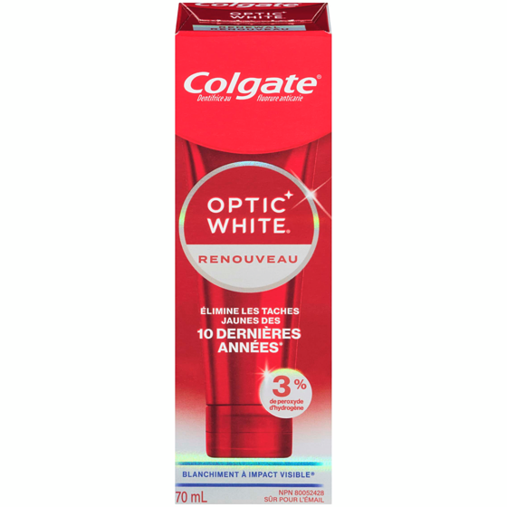 Colgate Dentifrice Blanchissant Optic White Renewal High Impact White 70 ml, 8,57 $/100ml