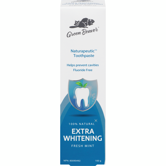 Green Beaver Naturapeutic Extra Whitening Toothpaste (Fresh Mint) 100 g, $9.99/100g