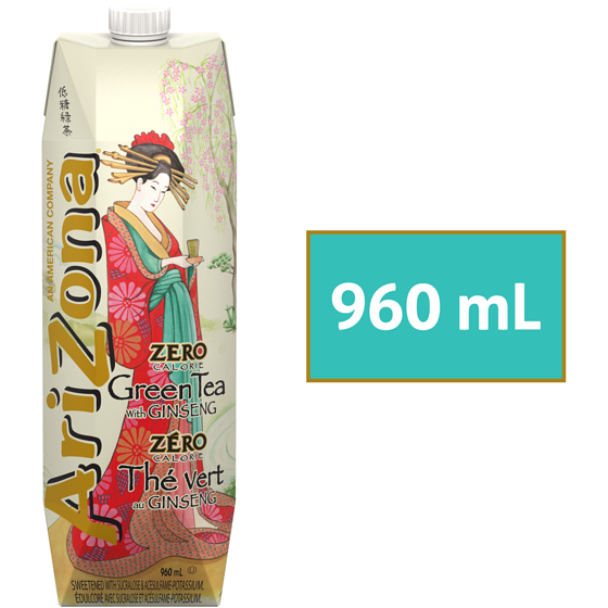 Arizona Low-Calorie Green Tea with Ginseng and Honey 960 ml, $0.34/100ml