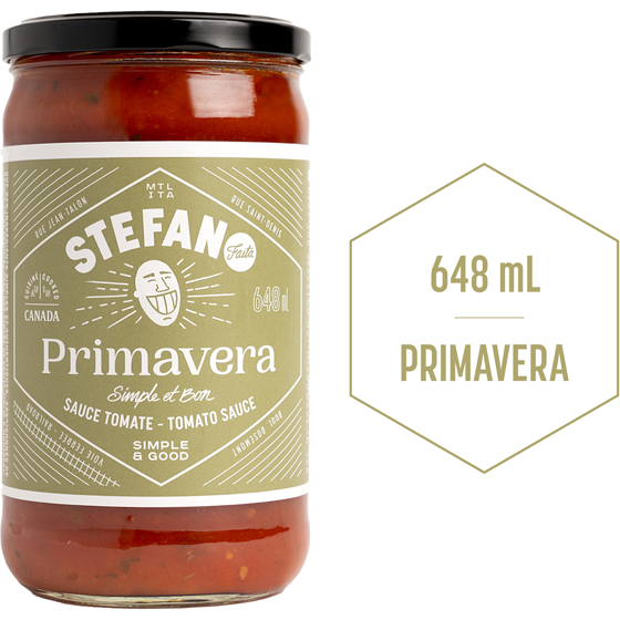 Stefano Faita Primavera Tomato Pasta Sauce  648 ml, $1.31/100ml
