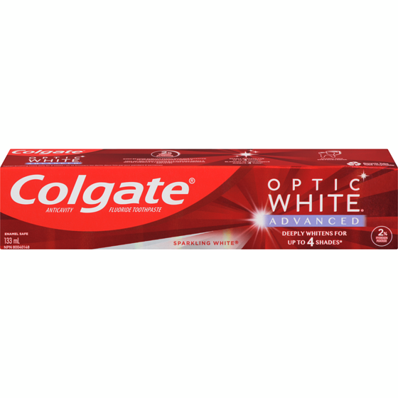 Colgate Optic White Advanced Hydrogen Peroxide Toothpaste 133 ml, $6.01/100ml