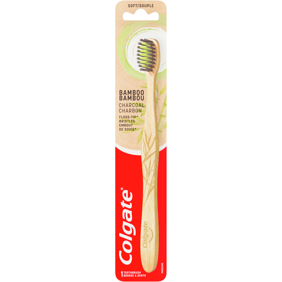 Colgate Bambou au Charbon, brosse à dents manuelle souple 1 ea, 4,50 $/1ch
