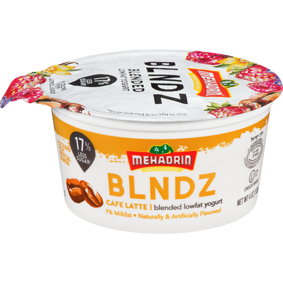 Mehadrin Blended Lowfat Yogurt Cafe Latte, 1% Milkfat 113 g, $1.58/100g
