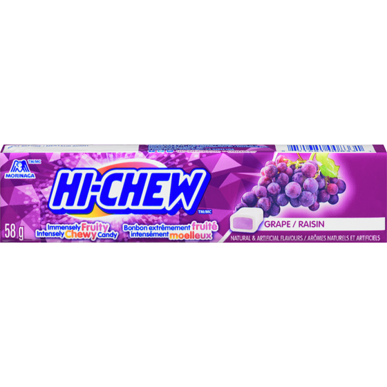 Morinaga Grape Chewy Candy 58 g, $3.95/100g