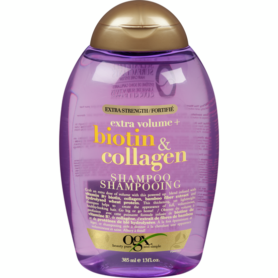 Ogx Biotin & Collagen Extra Strength Volumizing Shampoo 385 ml, $2.98/100ml