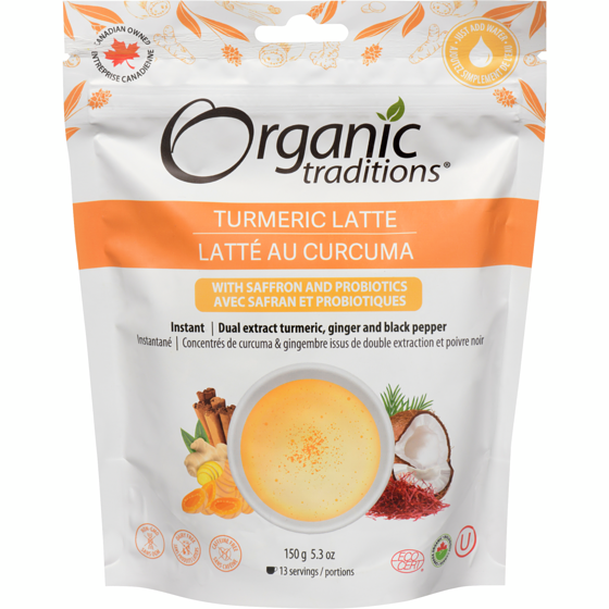 Organic Traditions ORG TRADITION LATTE DE CURCUMA 150 g, 15,33 $/100g