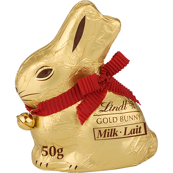 Lindt GOLD BUNNY Milk Chocolate Easter Bunny 50 g, $10.00/100g
