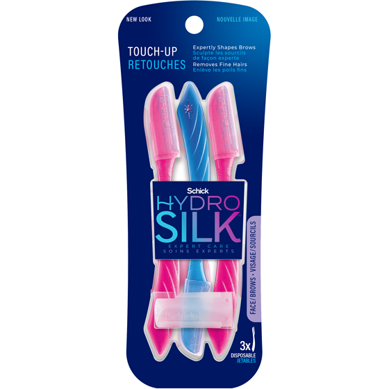 Schick Hydro Silk Silk Touch-Up Exfoliating Eyebrow Razor & Precision Trimmer, 3 count 3 ea, $2.66/1ea
