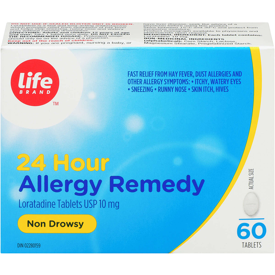 Life Brand Allergy Rem Lorat Blis 60Tb 60 ea, $0.45/1ea